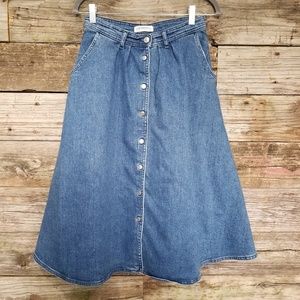 Zara Women Premium Denim Collection Skirt S